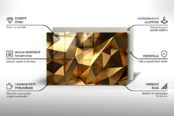Tagliere in vetro temperato Sfondo di astrazione della struttura