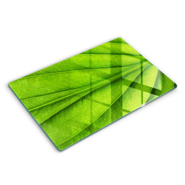 Tagliere in vetro temperato Foglia della vena naturale