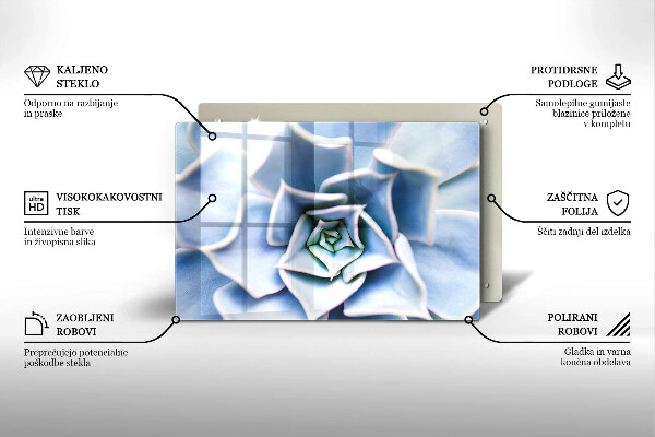 Tagliere in vetro temperato Pianta da fiore