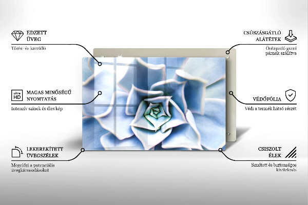 Tagliere in vetro temperato Pianta da fiore