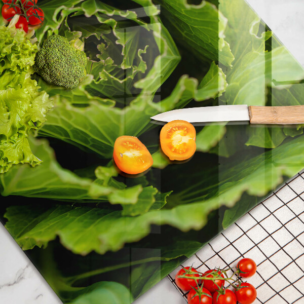 Tagliere in vetro temperato Mangiare foglie di lattuga