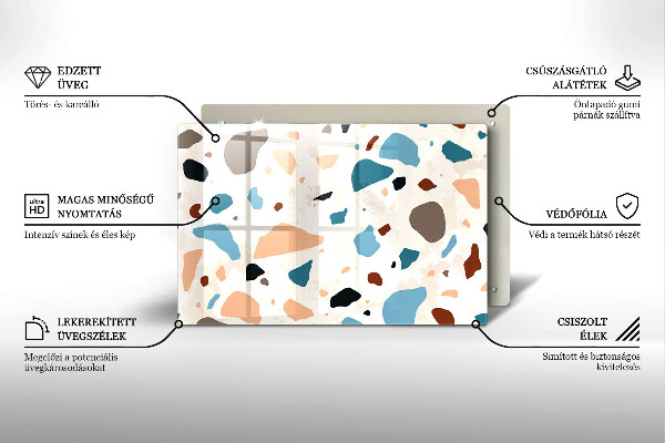 Tagliere in vetro Gres decorativo