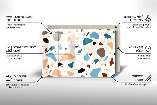 Tagliere in vetro Gres decorativo