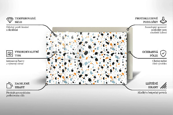 Tagliere in vetro Gres decorativo