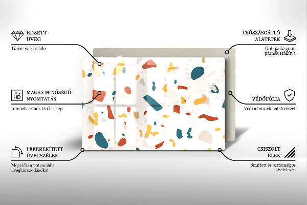 Tagliere in vetro Gres decorativo