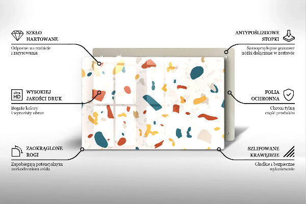 Tagliere in vetro Gres decorativo