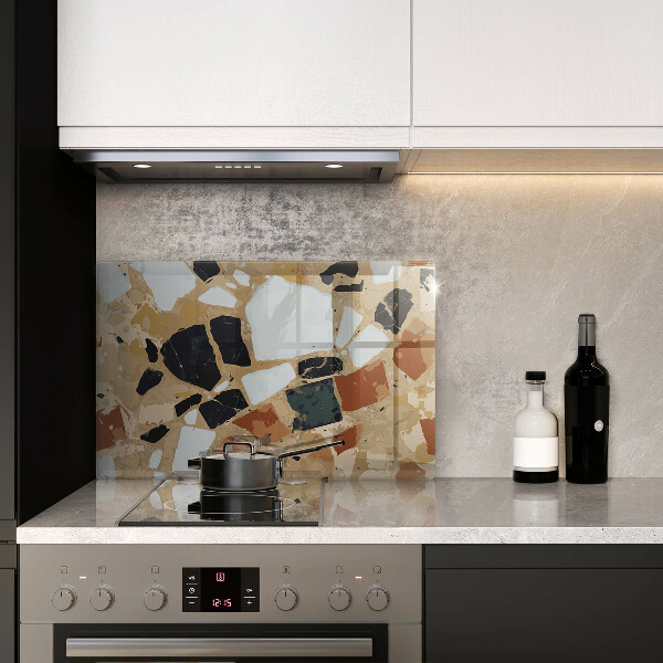 Tagliere in vetro Piatto con pietre decorative