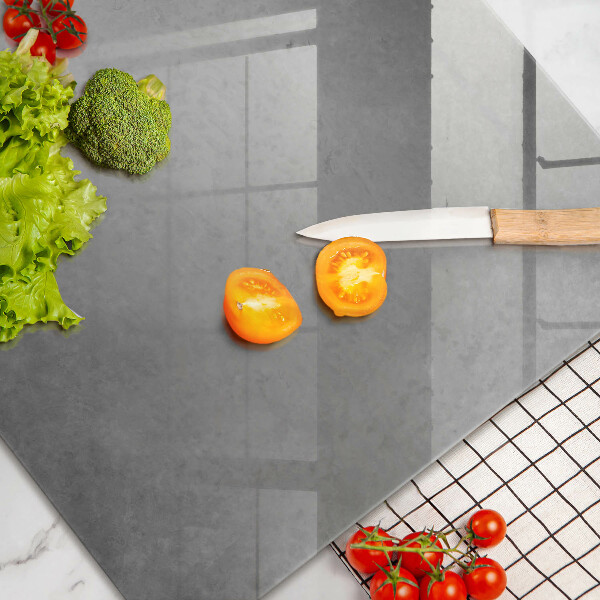 Tagliere in vetro temperato Fondo di struttura concreta