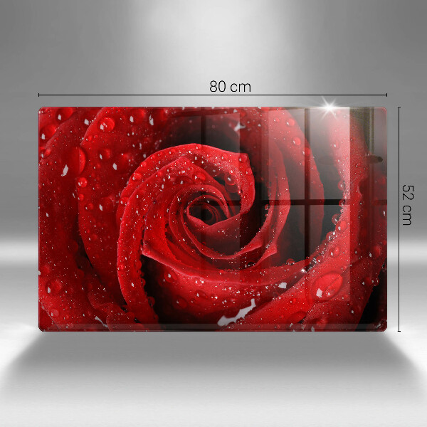 Tagliere in vetro temperato Petali di fiori di rosa