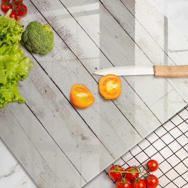 Tagliere in vetro temperato Vecchie tavole di legno