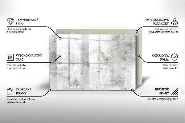 Tagliere in vetro Struttura concreta
