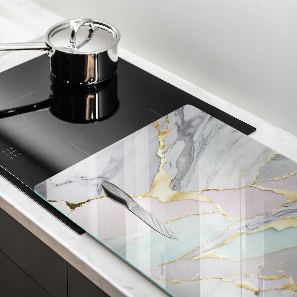 Tagliere in vetro Marmo pastello