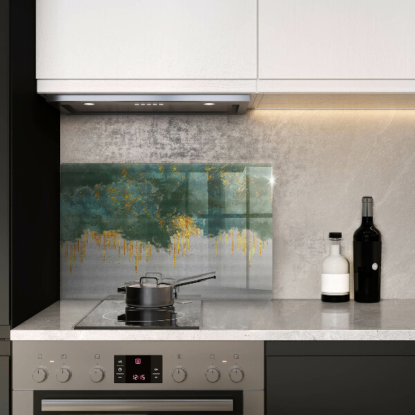 Tagliere in vetro Astrazione con l'oro