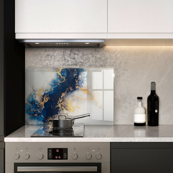 Tagliere in vetro Astrazione con il blu