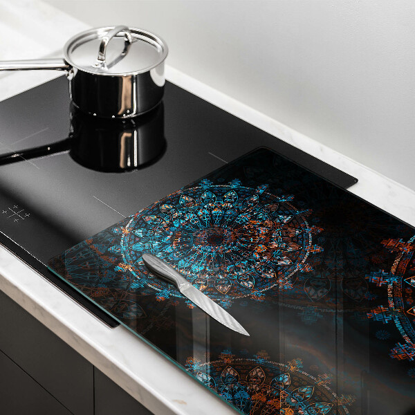 Tagliere in vetro temperato Ruote vintage boho