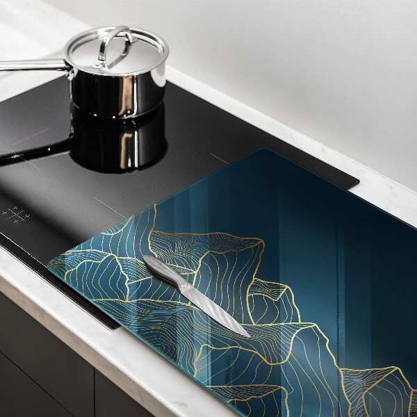 Tagliere in vetro temperato Montagne astratte