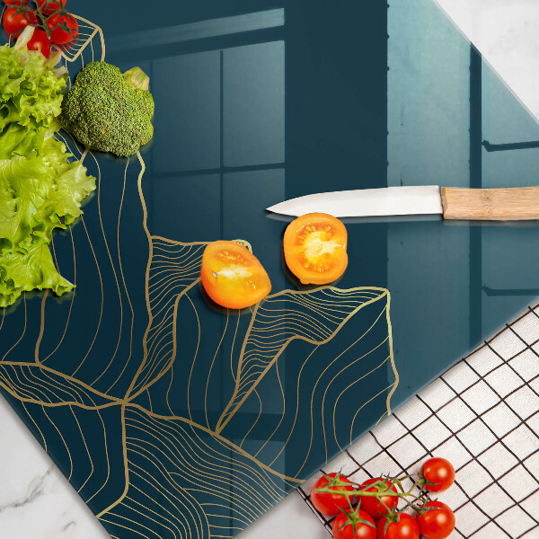 Tagliere in vetro temperato Montagne astratte