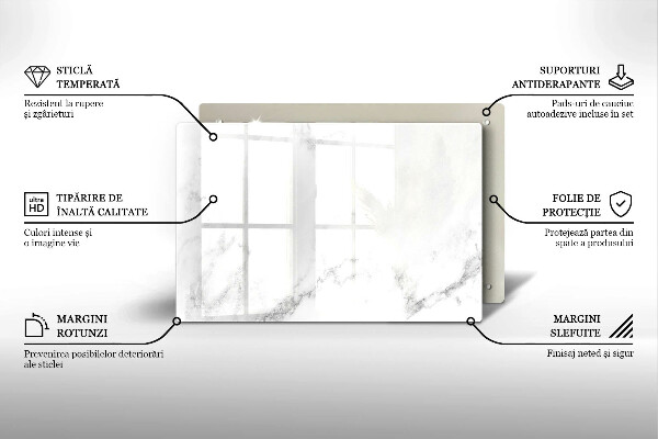 Tagliere in vetro temperato Marmo moderno
