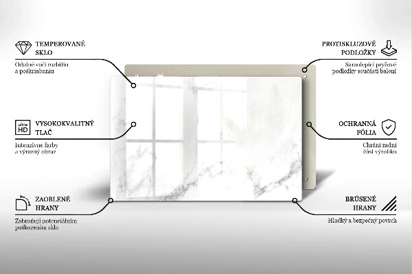 Tagliere in vetro temperato Marmo moderno