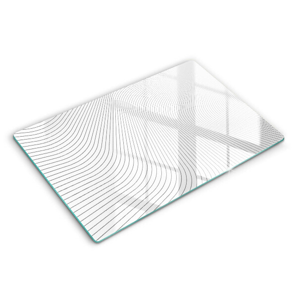 Tagliere in vetro temperato Modello di linee moderne