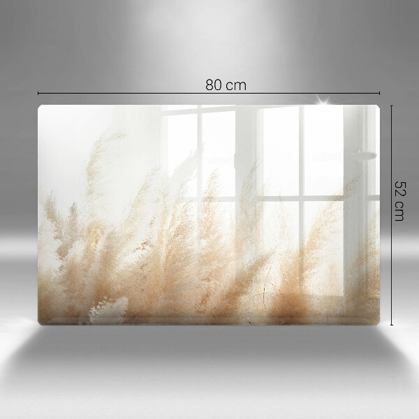 Tagliere in vetro temperato Erba della pampa