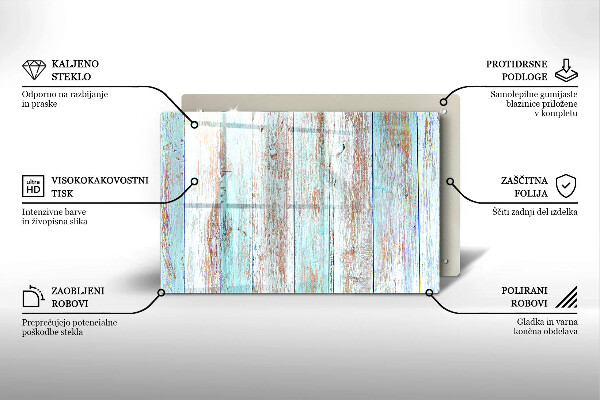 Tagliere in vetro temperato Vecchie tavole d'epoca