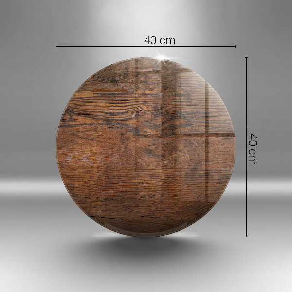 Tagliere in vetro Tavola in legno scuro