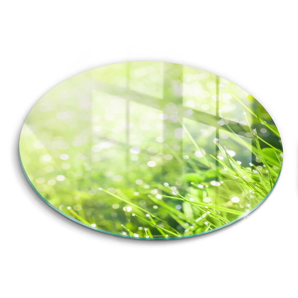 Tagliere in vetro Natura: erba e rugiada