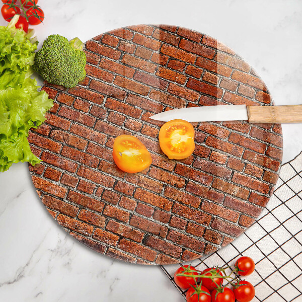 Tagliere in vetro Muro di muro di mattoni