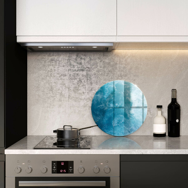 Tagliere in vetro Acqua blu