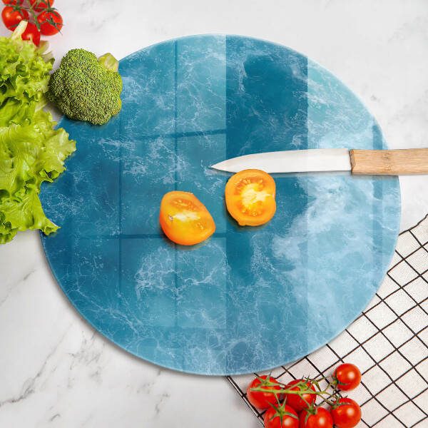 Tagliere in vetro Acqua blu