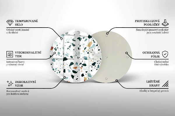 Tagliere in vetro temperato Gres chiaro