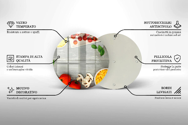 Tagliere in vetro Cibo da cucina