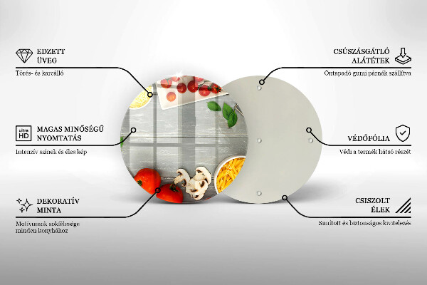 Tagliere in vetro Cibo da cucina