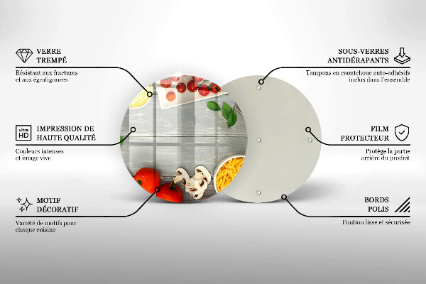 Tagliere in vetro Cibo da cucina