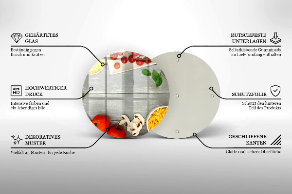 Tagliere in vetro Cibo da cucina