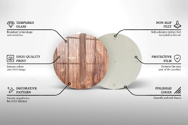 Tagliere in vetro Legno naturale