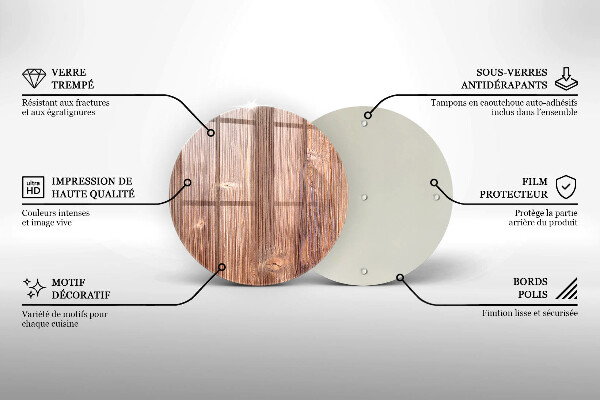 Tagliere in vetro Legno naturale