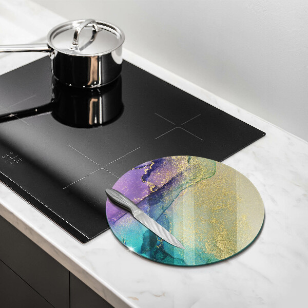 Tagliere in vetro Sfondo con oro