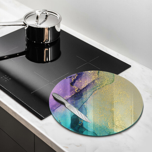 Tagliere in vetro Sfondo con oro