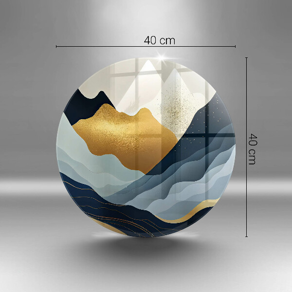 Tagliere in vetro temperato Montagne astratte