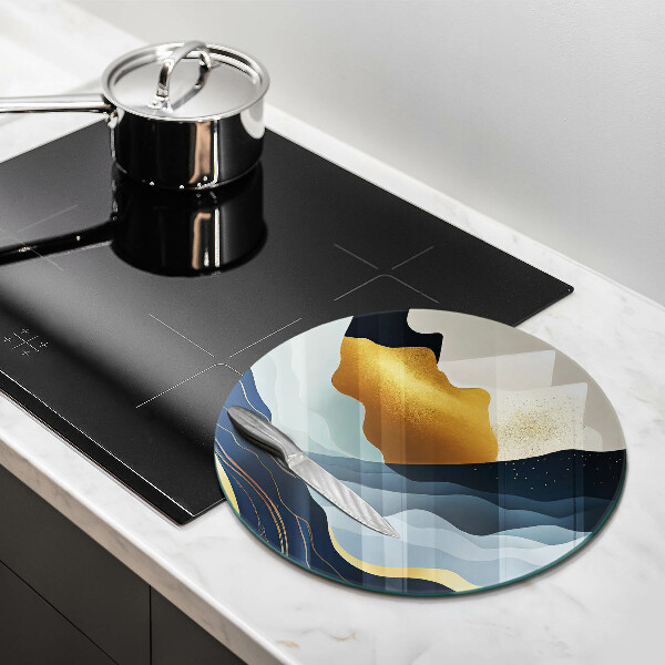 Tagliere in vetro temperato Montagne astratte