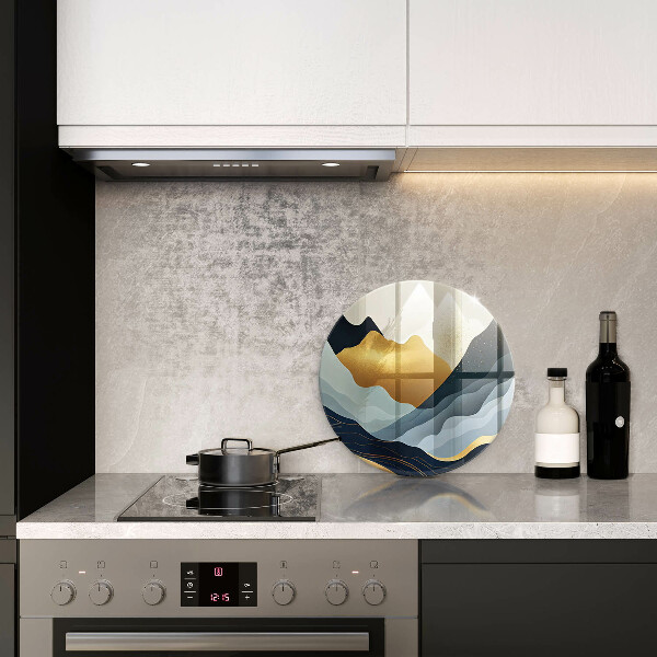 Tagliere in vetro temperato Montagne astratte
