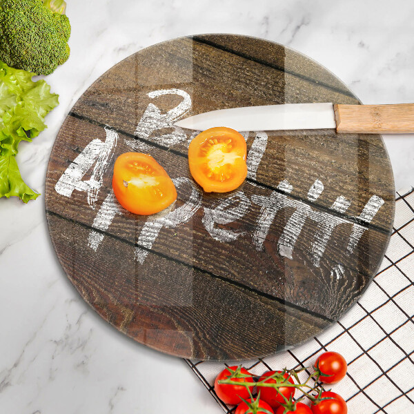 Tagliere in vetro Tabelloni per le iscrizioni Bon appetit