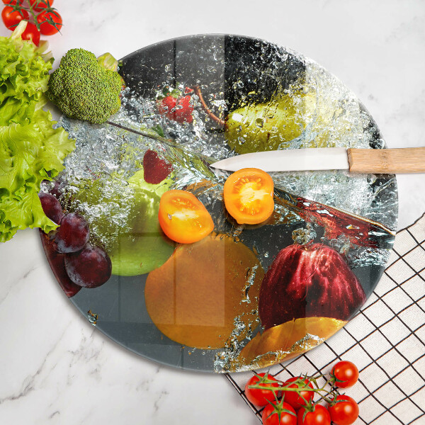 Tagliere in vetro Frutta succosa in acqua