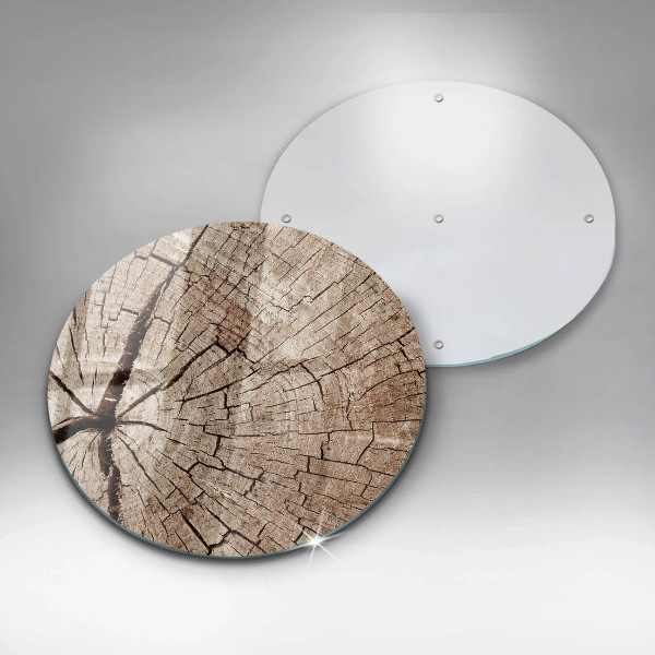 Tagliere in vetro Sezione trasversale di un albero