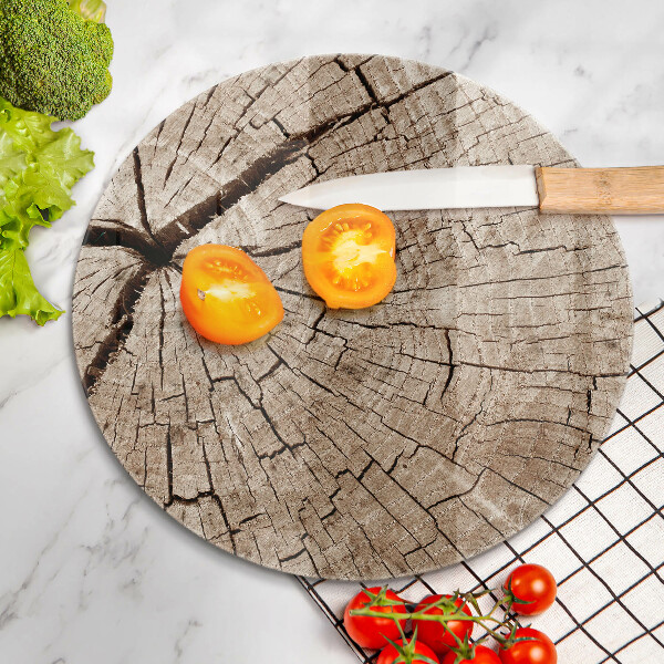 Tagliere in vetro Sezione trasversale di un albero