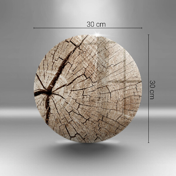 Tagliere in vetro Sezione trasversale di un albero