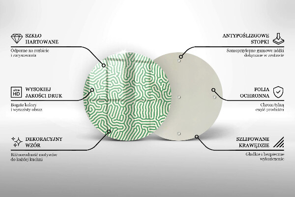 Tagliere in vetro Linee astratte