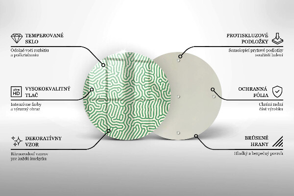 Tagliere in vetro Linee astratte